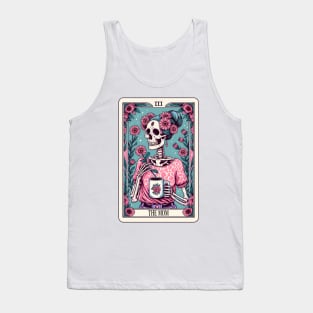 The Mom Tarot Card Skeleton Mothers Day Witch Mom Skull Mama Tank Top